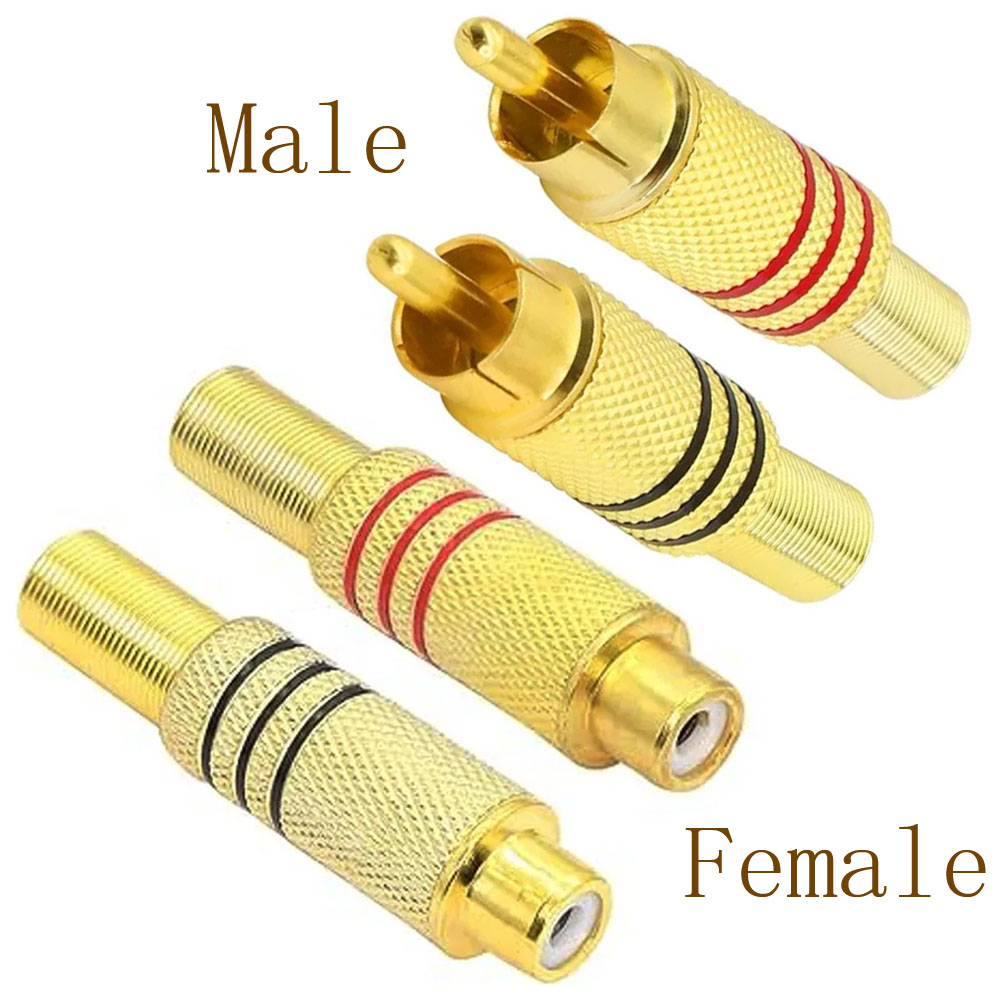 Home Cinema Ampli - 4 SZT. Złącze RCA pozłacane, do