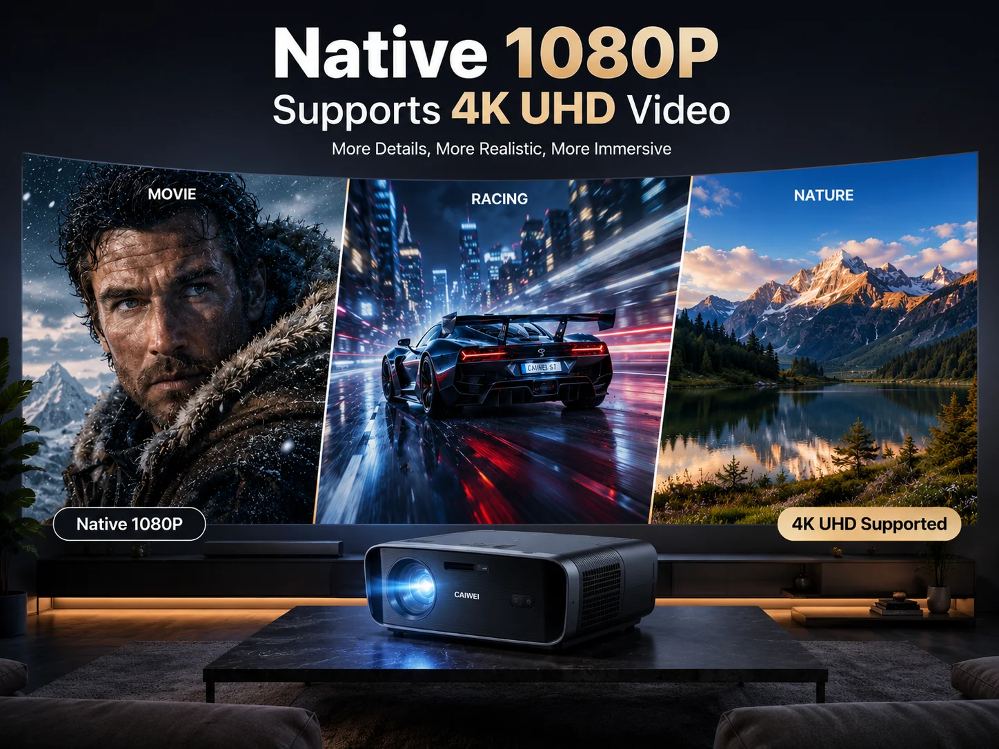 Projektor 4000ANSI 4K S7 do uż – Home Cinema Experience recenzja i cena