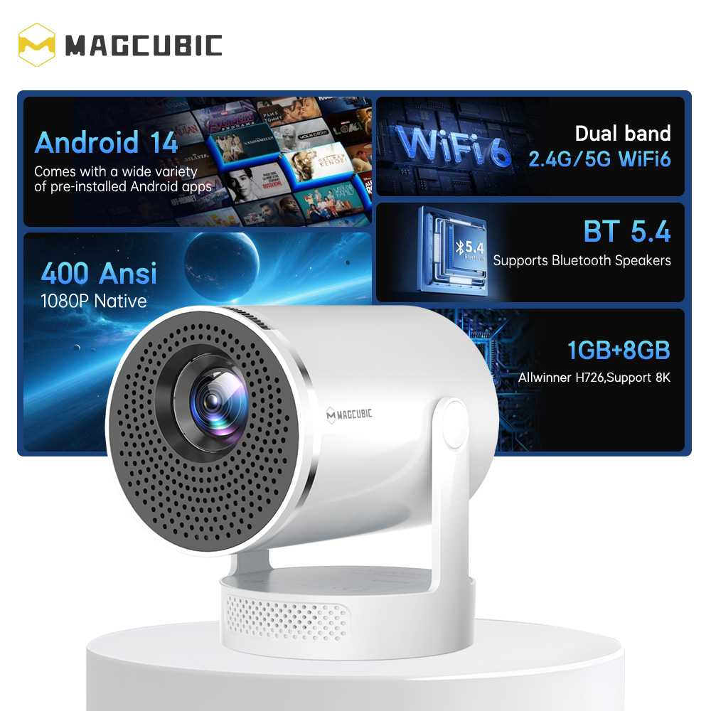 Magcubic Android 14 Natywny pr – Home Cinema Night recenzja i cena