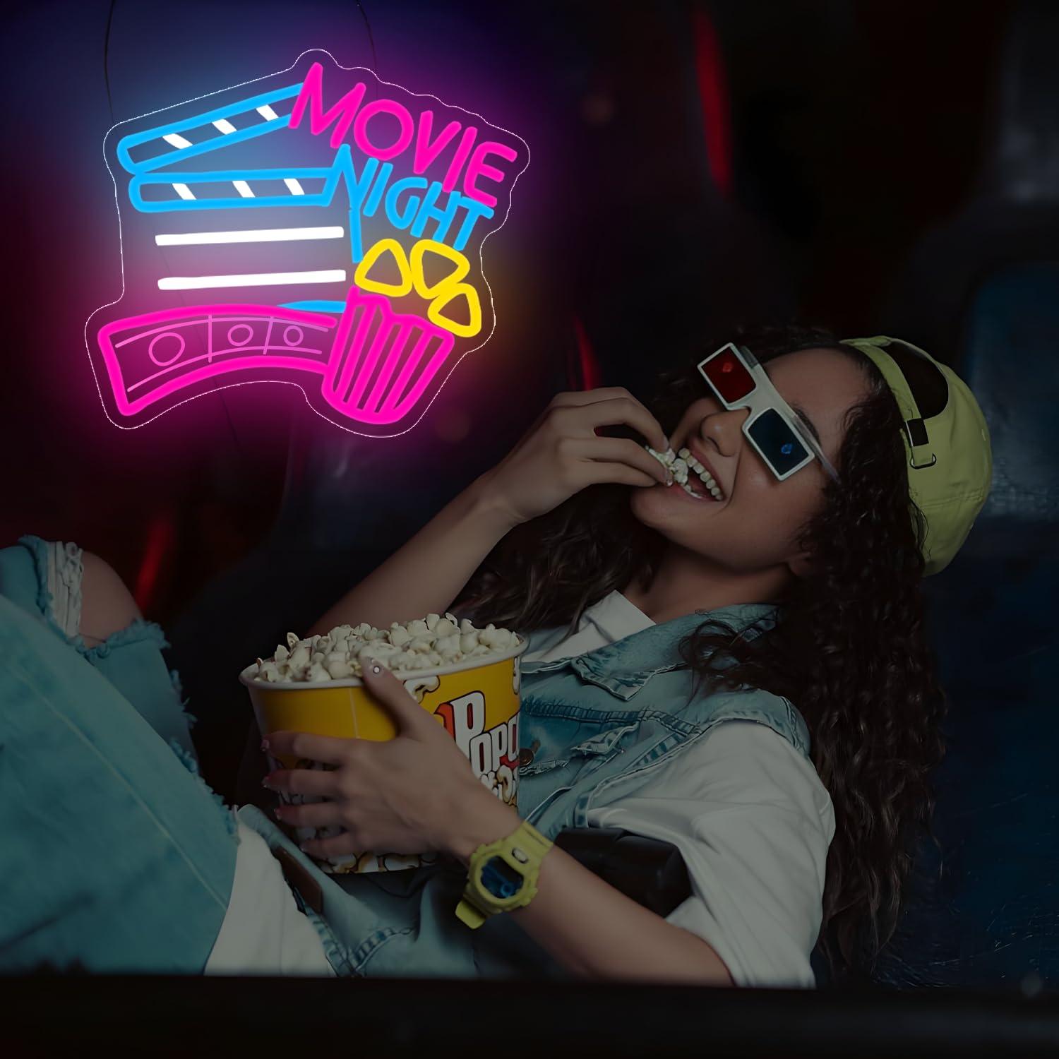 Neonowy znak „Filmowy Wieczór” – Home Cinema Night recenzja i cena