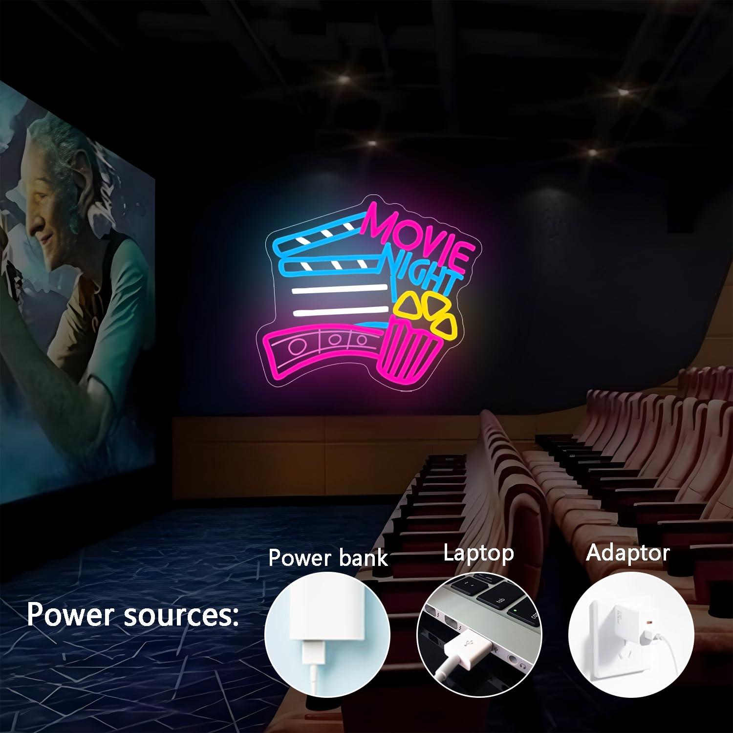 Neonowy znak „Filmowy Wieczór” – Home Cinema Night recenzja i cena