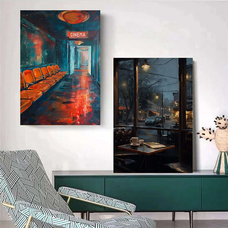1 szt. bezramowy plakat Moody  – Home Cinema Night recenzja i cena