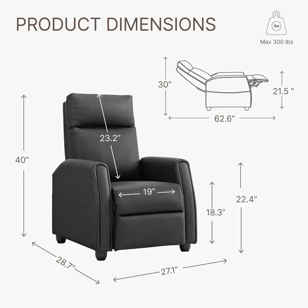Czarny fotel rozkładany do kin – Home Cinema Rack recenzja i cena