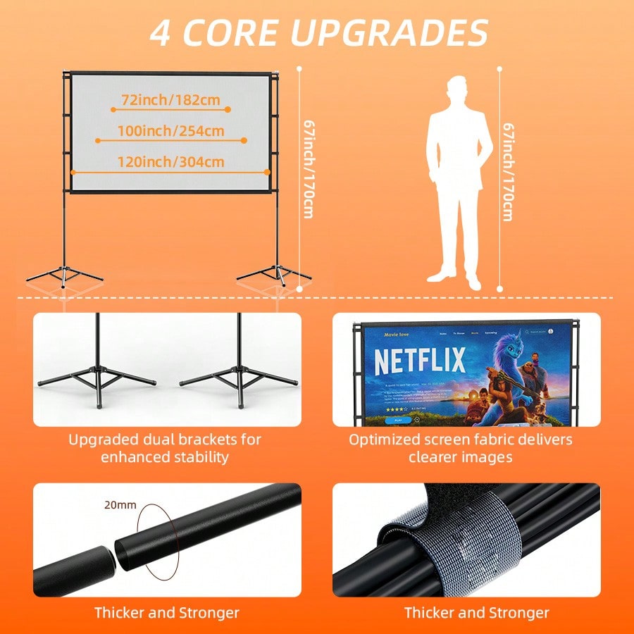 Ekran projekcyjny XBJ 100 cali – Home Cinema Rack recenzja i cena