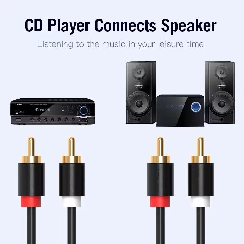 Kabel RCA Stereo HIFI 2RCA do  – Home Cinema Ampli recenzja i cena