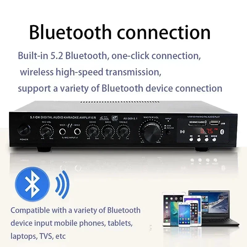 AV-369BT Bluetooth 5.1 Głośnik – Home Cinema Ampli recenzja i cena