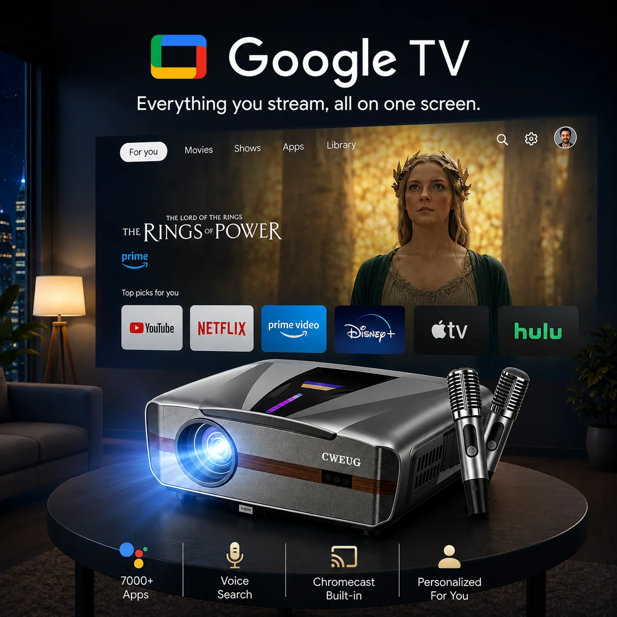 Nowy projektor 4K E9 UHD Smart – Home Cinema Experience recenzja i cena