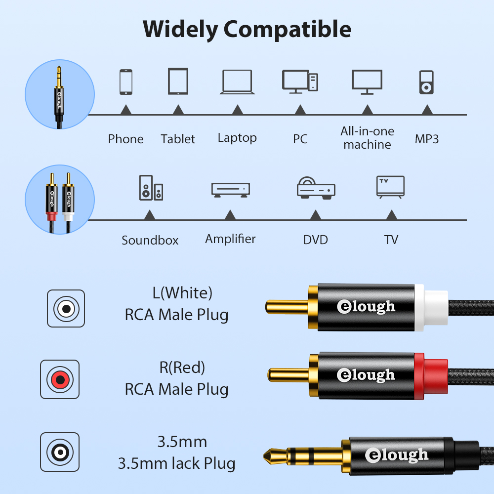Elough kabel RCA AUX RCA kabel – Home Cinema Ampli recenzja i cena