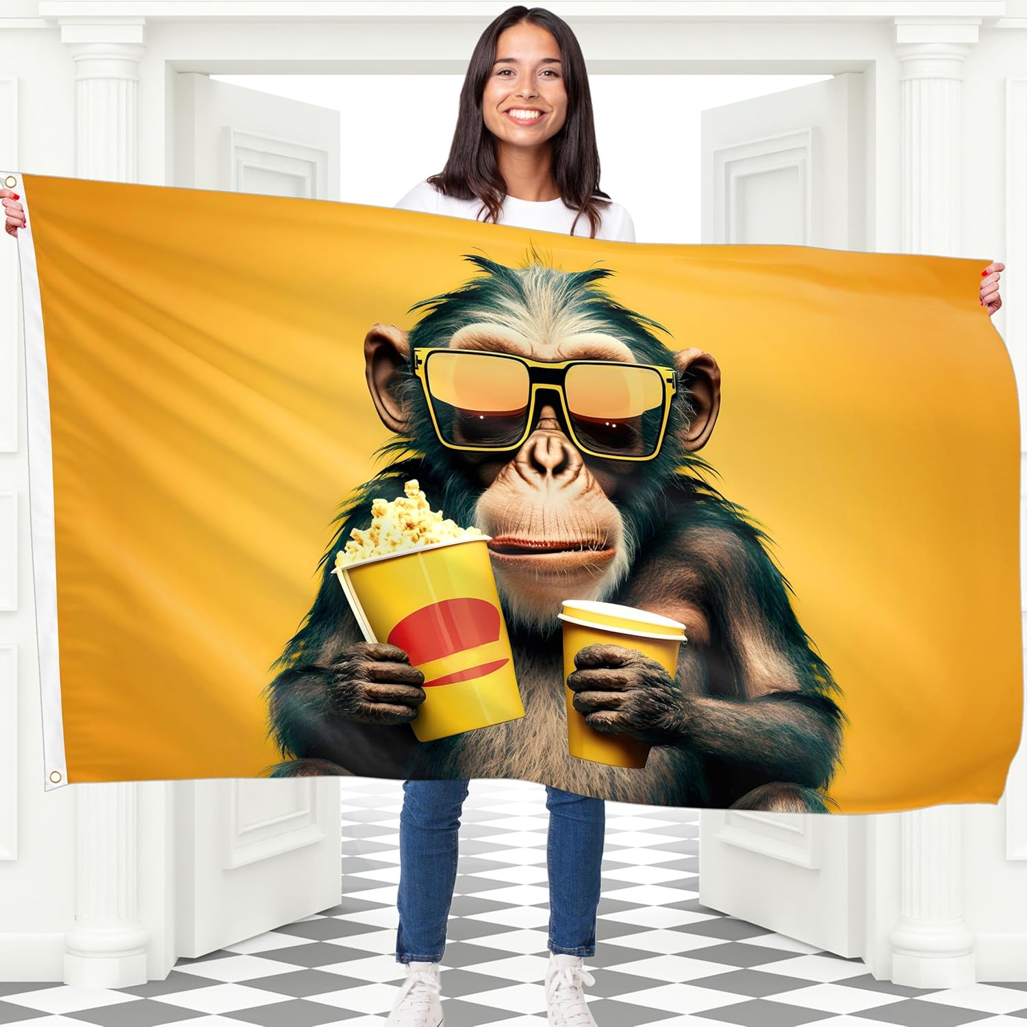 Gobelin z motywem Popcorn Monk – Home Cinema Night recenzja i cena
