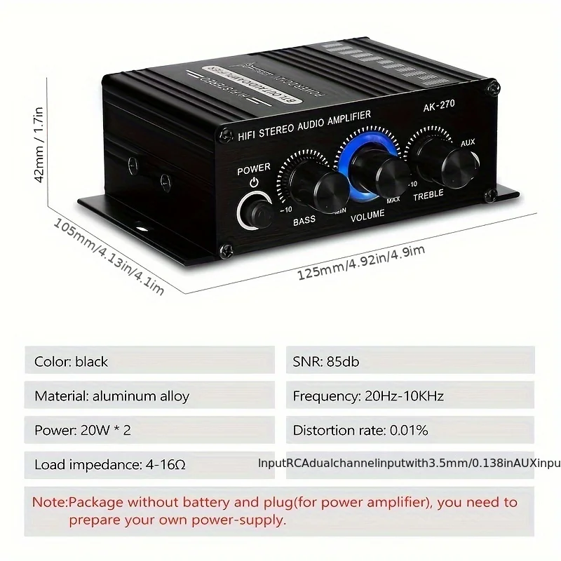 AK-270 400W Mini Wzmacniacz Mo – Home Cinema Ampli recenzja i cena