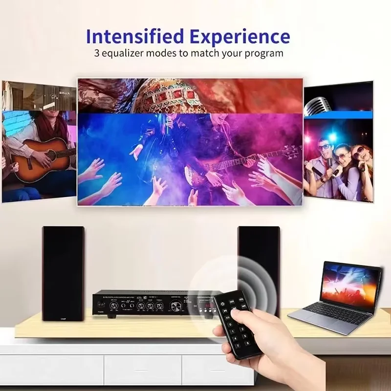 Wzmacniacz audio Bluetooth 5.1 – Home Cinema Ampli recenzja i cena
